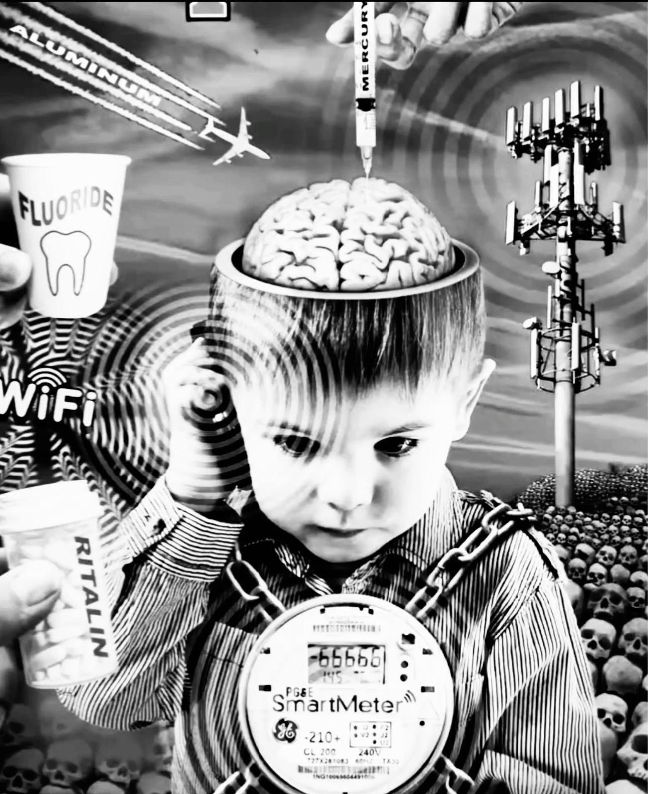 Conspiracy-Themed Collage Artwork