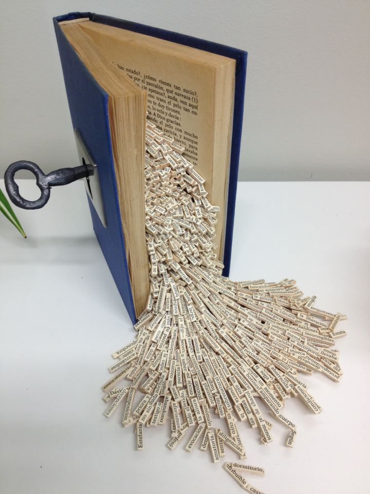 Word Spill Sculpture